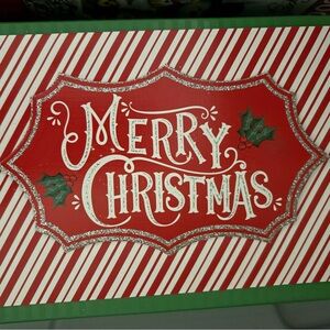 Festive Merry Christmas Sign